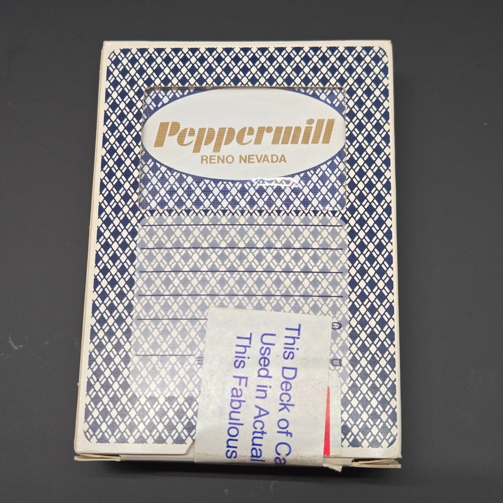 Aristocrat Peppermill Reno‎ Nevada Casino Played Playing Cards Club Special Blue